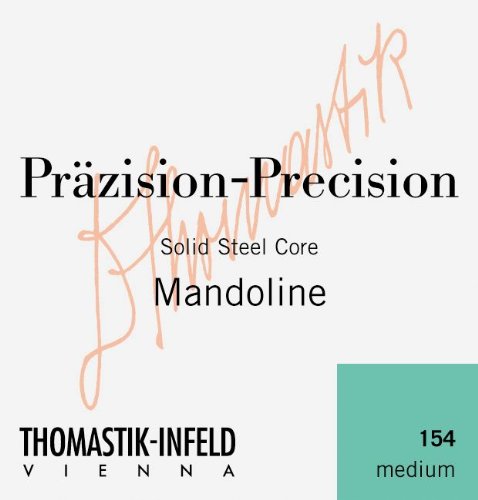 Thomastik 154 Tin-Plated Steel Flatwound Medium Mandolin Strings